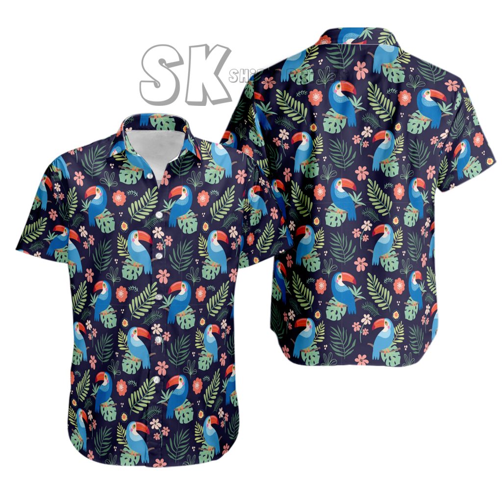 Cosmic Luau: Flying Saucer & Cactus Bloom Performance Hawaiian Shirt