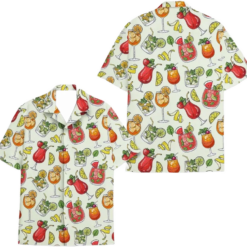 Cocktail Hawaiian Shirt Shirt for Men And Women, sleeve Hawaiian Shirt Bartending, Tropical Getaway & Casual Wear