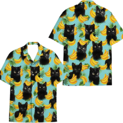 Cat Hawaiian Shirt for Men Women, Aloha Summer Beach Cat, Discount Aloha Shirts, Short Sleeve, Cat Lover Gift Shirt