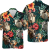 Cow Hawaiian SHirt, 3D Aloha Shirt, Animal Hawaii Shirt, Gift for Cow Lovers, Tropical Hawaiian Shirt