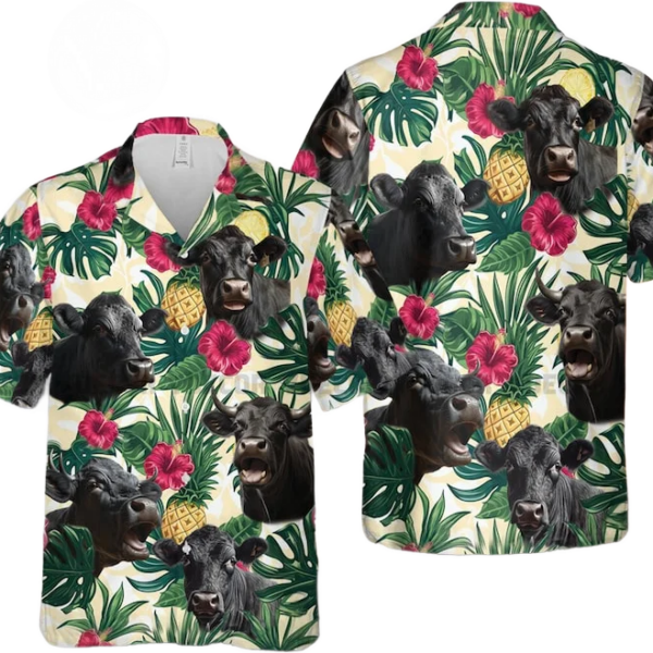 Cow Hawaiian Shirt, 3D Hawaii Aloha Shirt, Animal Hawaii Shirt