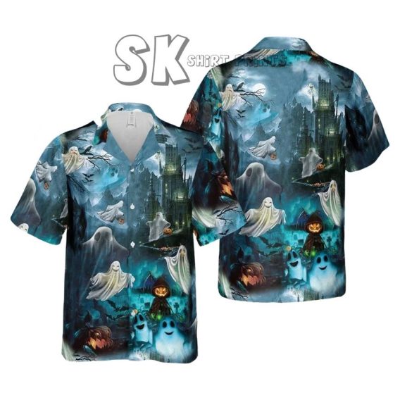 Halloween Shirt, Halloween Hawaiian Shirt Print Tropical Beach Gift For Men, Youth, Dad, Boyfriend, Lover, Best Gift For Party Halloween