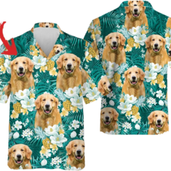 Custom Dog Face Shirt Custom Hawaiian Shirt with Pets Face, for Men Women, Dog Lover Gift