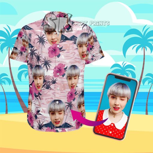 Custom Hawaiian Shirt with Face: Tropical Shirts for Women