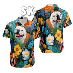 Custom Hawaiian Shirts with Dog Faces: Pug Hawaiian Shirt Designs