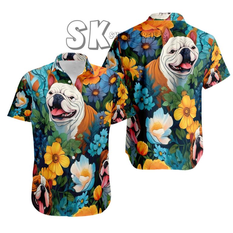 Custom Pug Hawaiian Shirt for Men Women, Personalized Dog Photo Print, Beach Gift