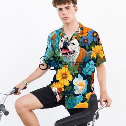 custom hawaiian shirt with dog face