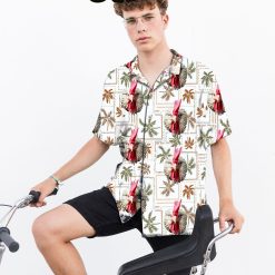 levate your summer style with this white Hawaiian shirt