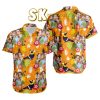 Custom Family Face Hawaiian Shirt - Tropical Orange Design