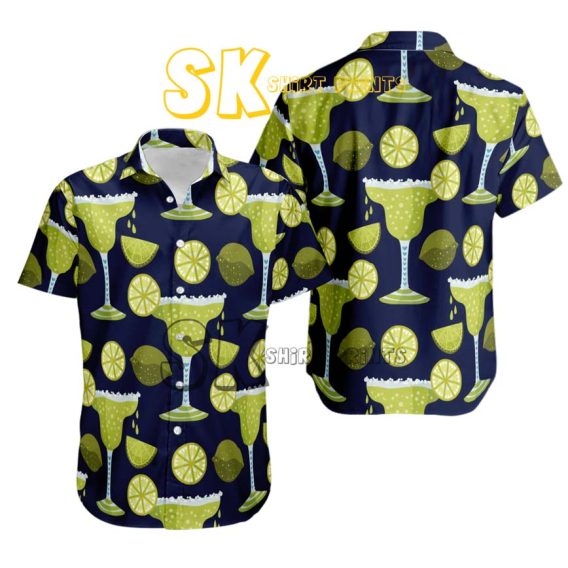 Margarita Hawaiian Shirt - Custom Photo Print Beach Cocktail Shirt