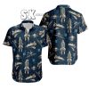 Spaceship Pattern Hawaiian Shirt – Unique Style for Space Lovers