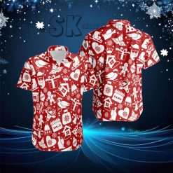 Unique Red Christmas-Themed Hawaiian Shirt – Festive Fashion at Its Best