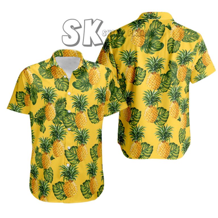 Custom Hawaiian Shirt with Pineapple Pattern for Men Women