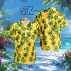 Yellow Hawaiian Shirt with Pineapple Pattern – Stylish Summer Vibes banner