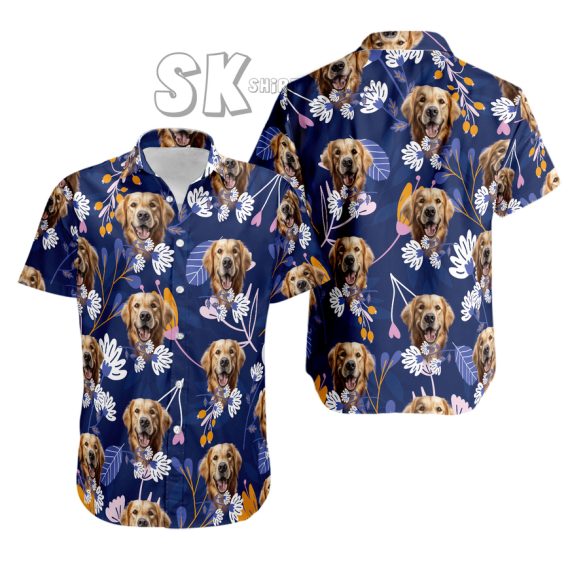 Custom Dog Hawaiian Shirt – Personalized Hawaiian Shirt with Your Dog’s Face