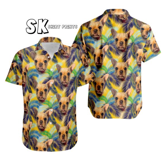 custom hawaiian shirt with dog face