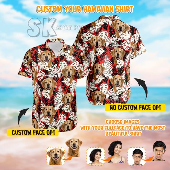 custom hawaiian shirt with face