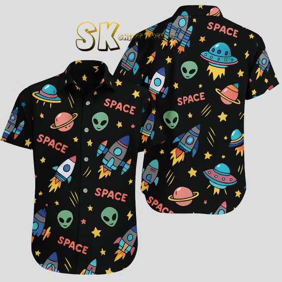 Darth Vader Hawaiian Shirt Dark Tropical Print Chewbacca Boba Fett Design