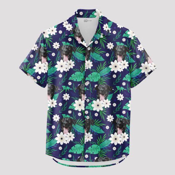Custom Dog Hawaiian Shirt - Your Pet's Photo All Over Print