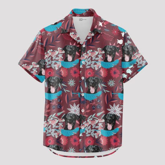 Custom Dog Hawaiian Shirt - Upload Your Dog Photo to Tropical Shirt