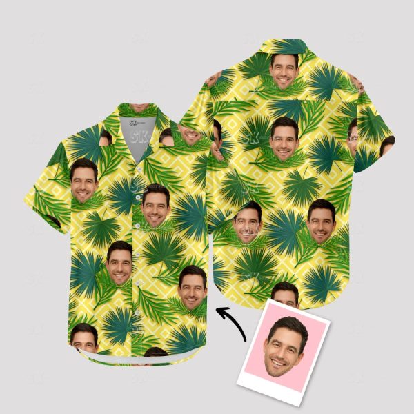 Hawaiian Shirts with Faces On Them – Personalized Tropical Shirt with Your Photo