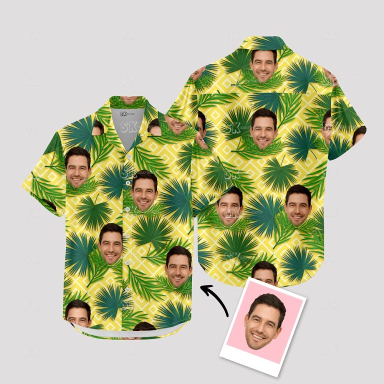 Custom Face Hawaiian Shirts – Your Photo on Tropical Print Apparel