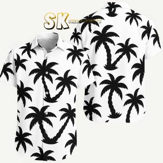 Tropical Palm Tree Hawaiian Shirts for Men - Custom Photo Print Design
