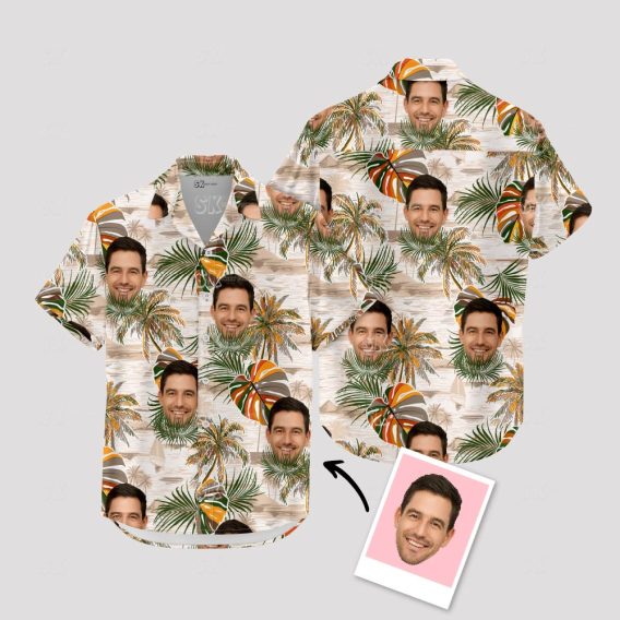 Men Vintage Hawaiian Aloha Shirt – Custom Picture Hawaiian Shirt for Beach, Vacation, or Gifts