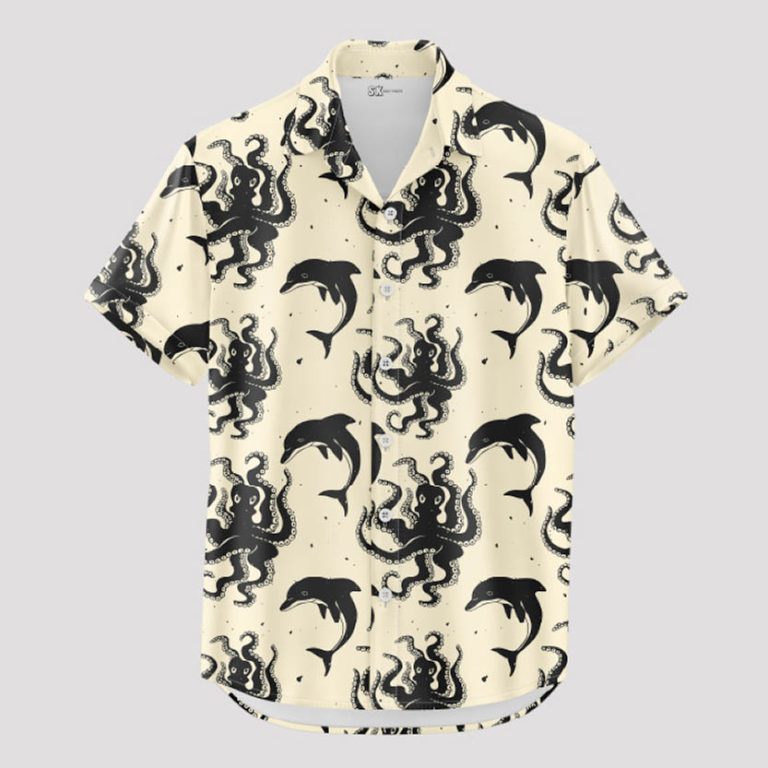 Octopus Hawaiian Shirt Custom Photo Sea Creature Ocean Lovers Beach Wear