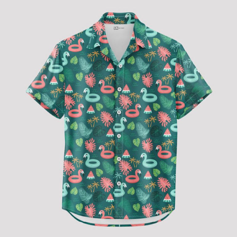 Rubber Duck Hawaiian Shirt — Custom Photo Yellow Duck Tropical Print