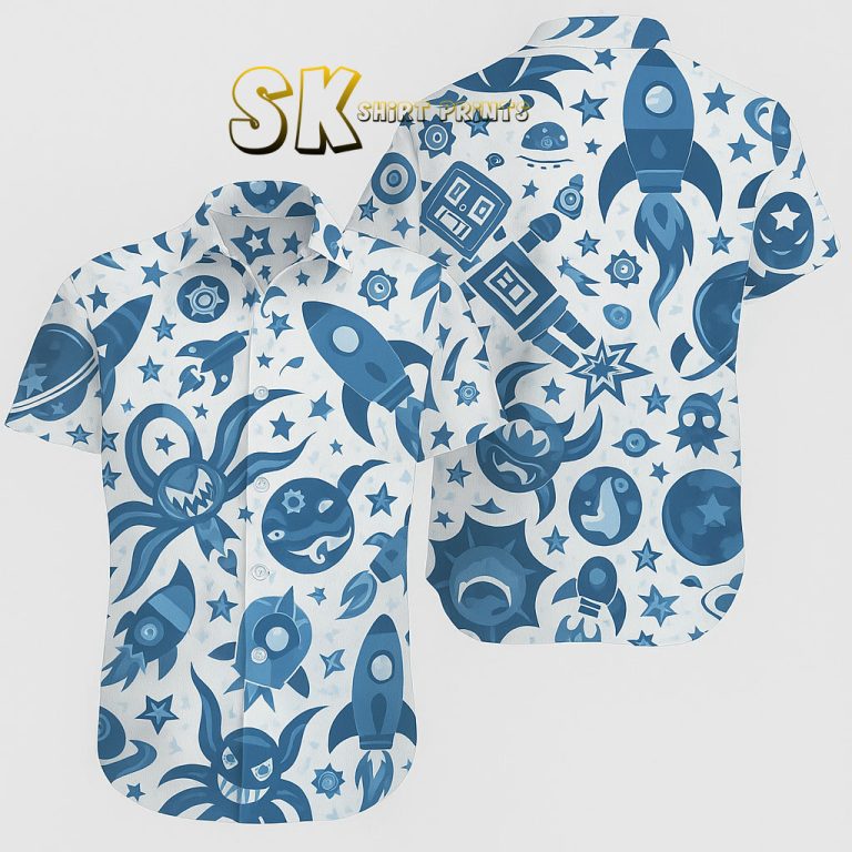 Stormtrooper Hawaiian Shirt – Custom Photo Sci-Fi Beach Gear for Fans