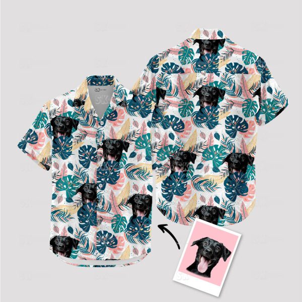 Custom Hawaiian Shirt with Dog Face – Unique White Wedding Shirt
