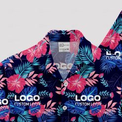 custom hawaiian shirts featuring your company logo for team events