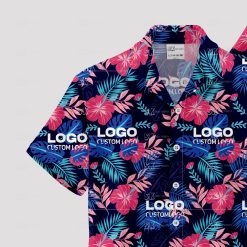 custom hawaiian shirts featuring your company logo for team events