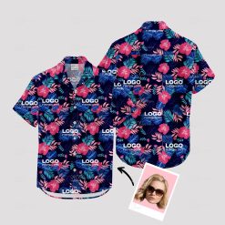custom hawaiian shirts featuring your company logo for team events