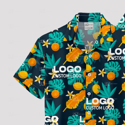 custom logo hawaiian shirts perfect for company branding events