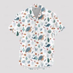 Colorful fishing Hawaiian shirt perfect for outdoor summer adventures