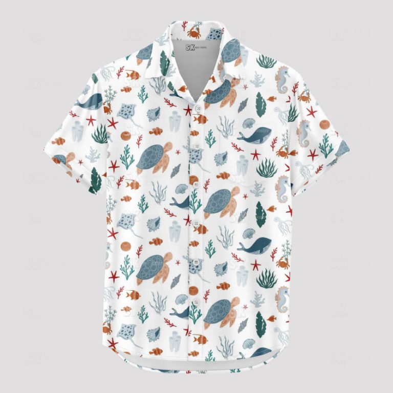 Fishing Hawaiian Shirt Custom Photo Men Summer Beach Casual Wear