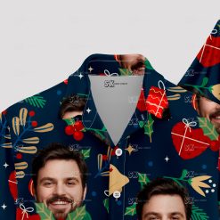 Custom mens funny Hawaiian shirt with colorful luau design