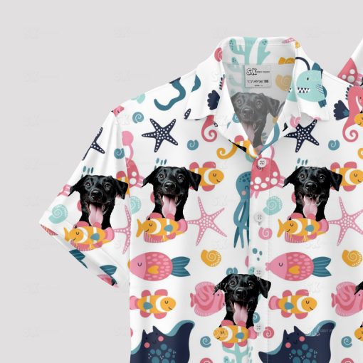 Custom Spongebob Hawaiian shirt with bright tropical beach design