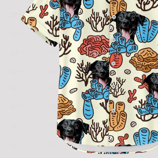 Colorful Spongebob Hawaiian shirt with tropical patterns for summer