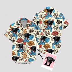 Colorful Spongebob Hawaiian shirt with tropical patterns for summer