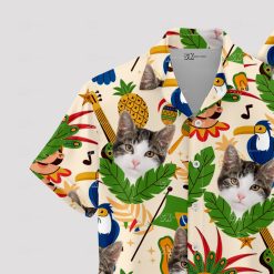 Custom taco cat Hawaiian shirt with unique cat face design