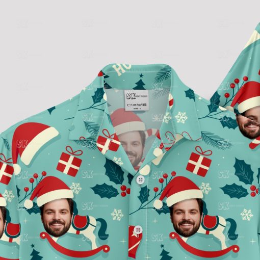 Christmas in July Hawaiian shirt with festive holiday design