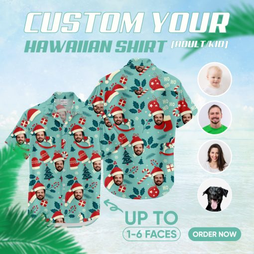 Christmas in July Hawaiian shirt with festive holiday design