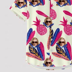 Hawaiian shirt for women with custom face print, tropical style