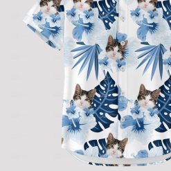 Custom taco cat Hawaiian shirt with cat face print for vacations