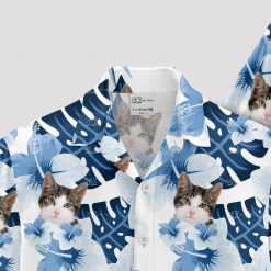 Custom taco cat Hawaiian shirt with cat face print for vacations