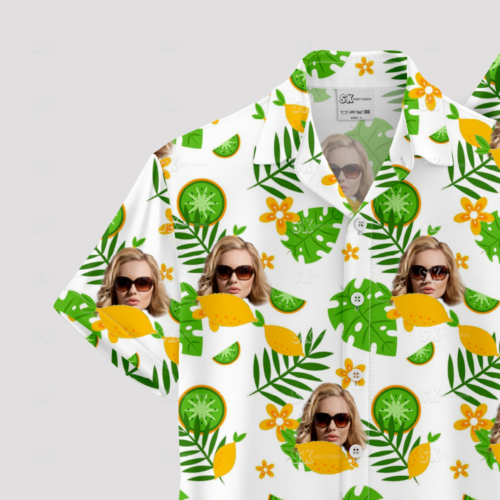 Trendy Hawaiian Shirts for Women Nearby – Custom Face Design, Short Sleeve