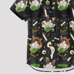 custom cat halloween hawaiian shirt with unique spooky design